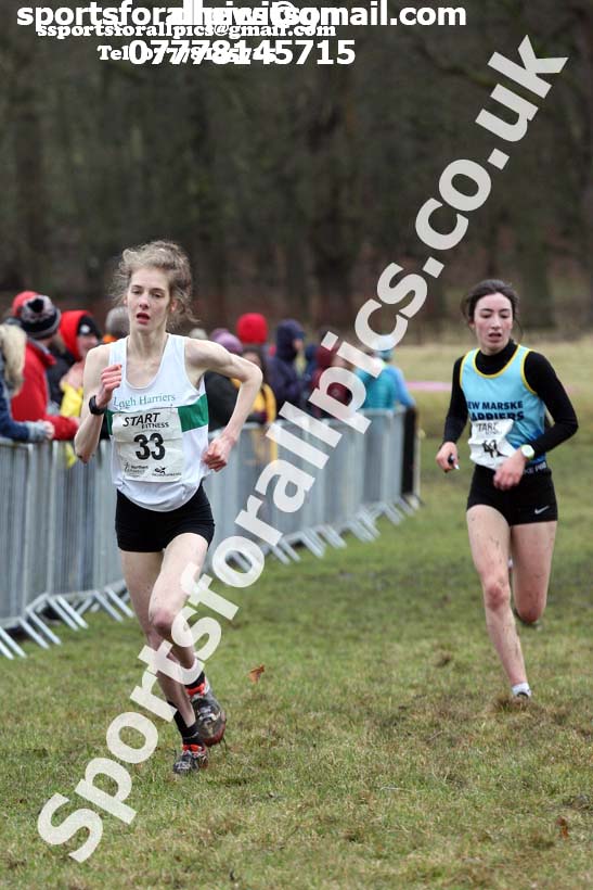 Junior womens 2018 Northern Cross Country Champs., Harewood House, Leeds. Photo: David T. Hewitson/Sports for All Pics